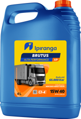 Ipiranga Brutus Alta Performance 15W40 CI-4 - Caixa 6 frascos de 4L